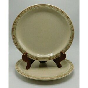 Lot of 2  Syracuse Oakton Dinner Plate 13-D 10" x 11" wide Stoneware